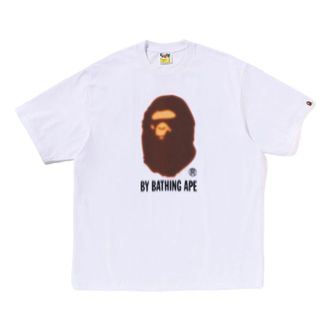 A Bathing Ape Blur By Bathing Ape Relaxed Fit T-Shirt White 1L30-110-343-WHT