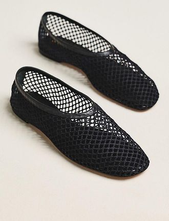 Reformation Britt Netted Ballet Flats