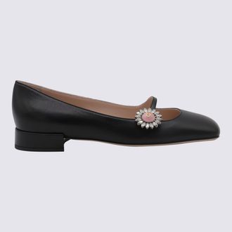 Valentino Garavani Black Leather Pumps