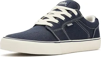 Etnies Barge LS Mens Skate Shoes Navy/Tan/Gum : 10.5 D - Medium, Canvas/Suede