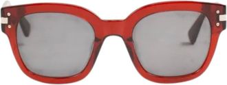 Amiri Unisex Classic Logo Sunglasses In Translucent Red