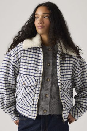 Levi's Giacca Trucker Shrunken in lana merino anni 90 - Donna - XS - Multicolore / Dowsett Plaid Birch A