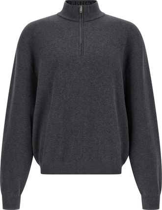 Balenciaga Gray Cotton Mens Cardigan