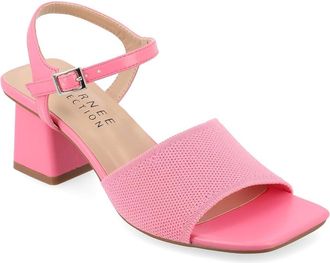 Journee Collection Evylinn Womens Sandals Pink : 7.5 M, Synthetic/Textile