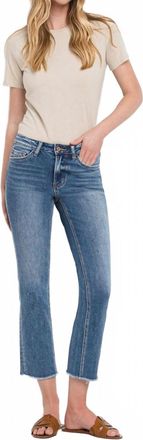 Flying Monkey Womens Mid Rise Crop Straight Jeans - Plus In Five Steps To Heaven