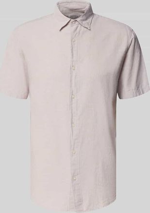 Jack & Jones Jack & Jones Regular Fit Freizeithemd aus Baumwoll-Leinen-Mix in Sand, Gr&ouml;&szlig;e XXL