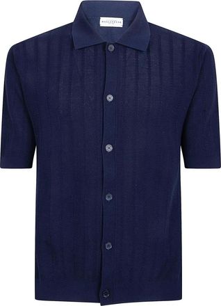 Ballantyne Cardigans, male, Blue, Size: 2XL Half Sleeve Shirt