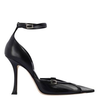 Jimmy Choo London X Mugler Leather and Mesh Pumps, Brand Size 35 ( US Size 5 )