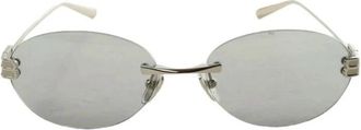 Balenciaga Gossip Oval AF Zonnebril - unisex - Zonnebrillen - Grijs - ONE Size - Accessoires
