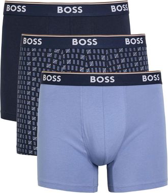 BOSS Boss Stretch-cotton Boxer Briefs - set of Three - Blue - XL