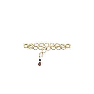 Maliparmi Maliparmi - Luster Belt - Dames - Accessoires - Geel - Maat: 95 CM