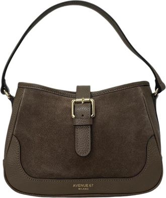 AVENUE 67 Borsa Isadora - Dames - Schoudertassen - Bruin - ONE Size - Leer - Tassen