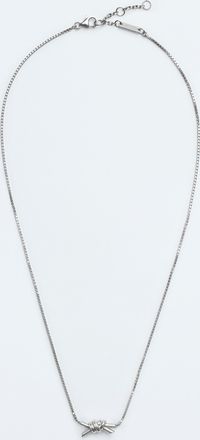 Bottega Veneta Knot Necklace - Silver - Women - 100% Sterling Silver