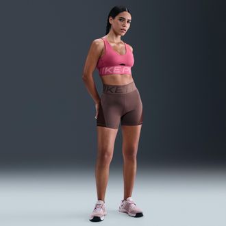 Nike Womens Nike Pro Sculpt Dri-FIT High-Waisted 5 Biker Shorts in Purple | IB9103-502