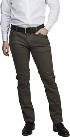 Hansen & Jacob Hansen & Jacob, Heren, Broeken, Groen, Maat: W32 L30 Katoen