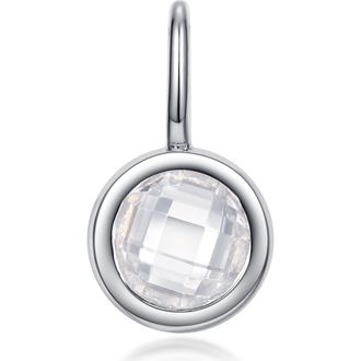 Lafonn Simulated Birthstone Pendant in White at Nordstrom Rack