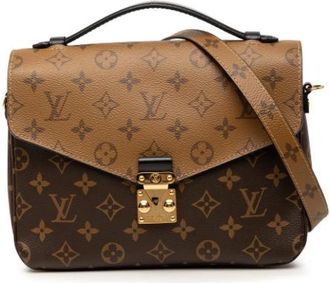 Louis Vuitton Pre-owned Reverse Pochette Metis - Dames - Vintage Handtas - Bruin - ONE Size - Vintage