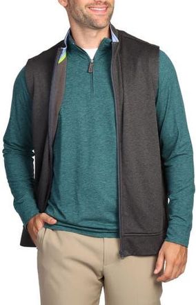 Tailorbyrd Luxe Fleece Golf Performance Vest in Charcoal at Nordstrom Rack, Size X-Large