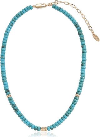 Ettika Synthetic Turquoise Beaded Disc Necklace at Nordstrom Rack