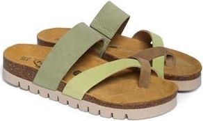 Plakton Blair Slide Sandal in Multi Green Micro Suede at Nordstrom Rack, Size 10Us / 41Eu