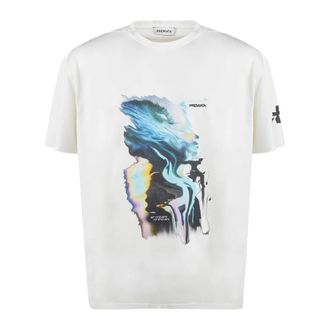 Premiata T-Shirts, male, White, Size: 2XL Cotton T-shirt with print