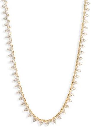 Electric Picks Sage Cubic Zirconia Tennis Necklace in Gold at Nordstrom Rack
