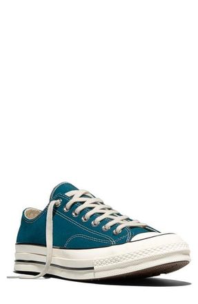 Converse Chuck Taylor All Star 70 Low Top Sneaker in Murky Waters/Egret/Black at Nordstrom, Size 11.5