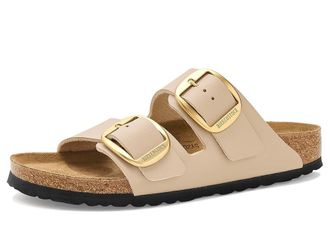 Birkenstock Arizona Big Buckle - Birki Womens Dress Sandals Sandcastle : EU 42 (US Womens 11-11.5) Narrow, Faux Leather