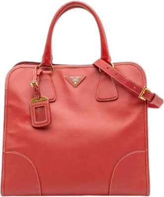 Prada Pre-owned Handbags, female, Red, Size: ONE SIZE Pre-owned Vintage Handbag
