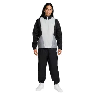 Nike Geweven trainingspak met kleurblok voor heren (Zwart/Grijs/Wit)