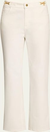 Kobi Halperin June Cropped Chain-Embellished Pants