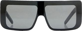 Rick Owens Documenta Rectangular Acetate Frame Sunglasses