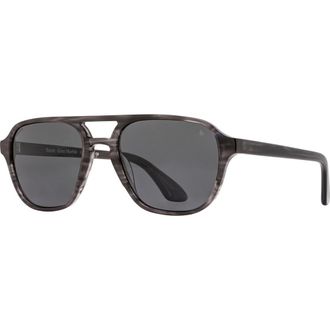 American Optical Racer 55mm Aviator Nylon Polarized in Gray Marble - Gyn-P at Nordstrom