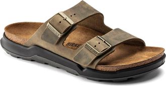 Birkenstock Mens Arizona Crosstown Sandal In Faded Khaki