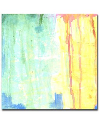 Ready2HangArt Soft Green & Yellow Wrapped Canvas Wall Art by Leslie Owens