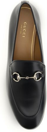 Gucci Womens Loafers Jordaan Black Calf Leather