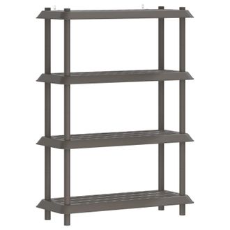 vidaXL Estanter&iacute;a 4 Niveles 100 X 40 X 136,5 Cm Pp Gris Claro Vidaxl