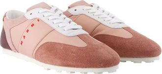 Marni Womens Multicolor Lambskin Leather Sneaker Pink