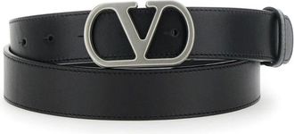 Valentino Garavani Belts, male, Black, Size: 100 CM VLogo Signature Belt
