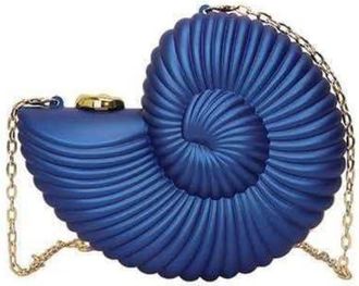 Generic NYSDM Fashion Lipstick Bag Ladies Gold Conch Dinner Acrylic Super Mini Crossbody Women Cute Fun Creative Handbag