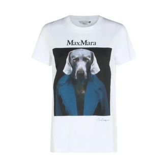 Max Mara Dames, Tops, Wit, Maat: XS Katoen