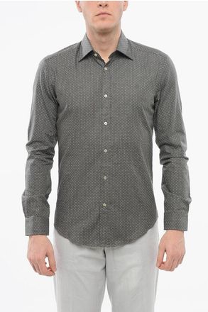 Brian Dales Spread Collar Polka Dots Shirt size 40