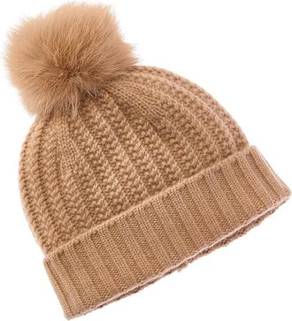 Sofiacashmere Sofiacashmere Textured Cable Cashmere Hat