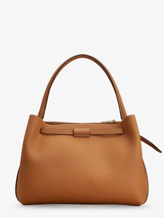 Tod's Womens Leather Handbag T Timeless Brown Handbags Hand Bags
