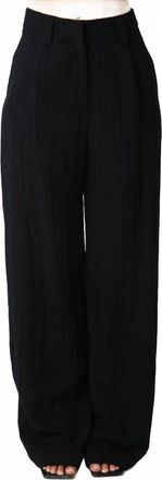 Olivaceous Renew Wide Leg Pants In Black