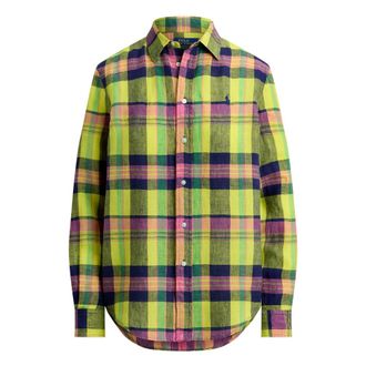 Ralph Lauren Shirts, female, Multicolor, Size: M Classic Fit Plaid Shirt