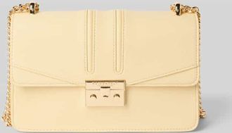 Seidenfelt Manufaktur Crossbody-Bag in Leder-Optik Modell Roros East-West in Hellgelb, Gr&ouml;&szlig;e 1