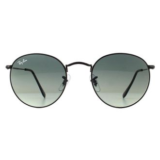 Ray-Ban Round Black Grey Gradient Sunglasses