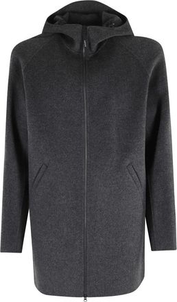 Aspesi Heren, Mantels, Grijs, Maat: 2XL Wol