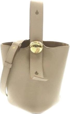 Loewe Pre-owned Bucket Bags, female, Beige, Size: ONE SIZE Pre-owned Mini Bucket Bag